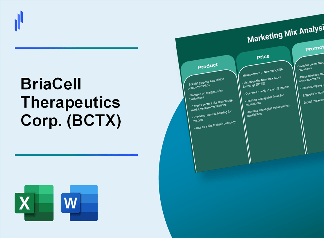 Marketing Mix Analysis of BriaCell Therapeutics Corp. (BCTX)