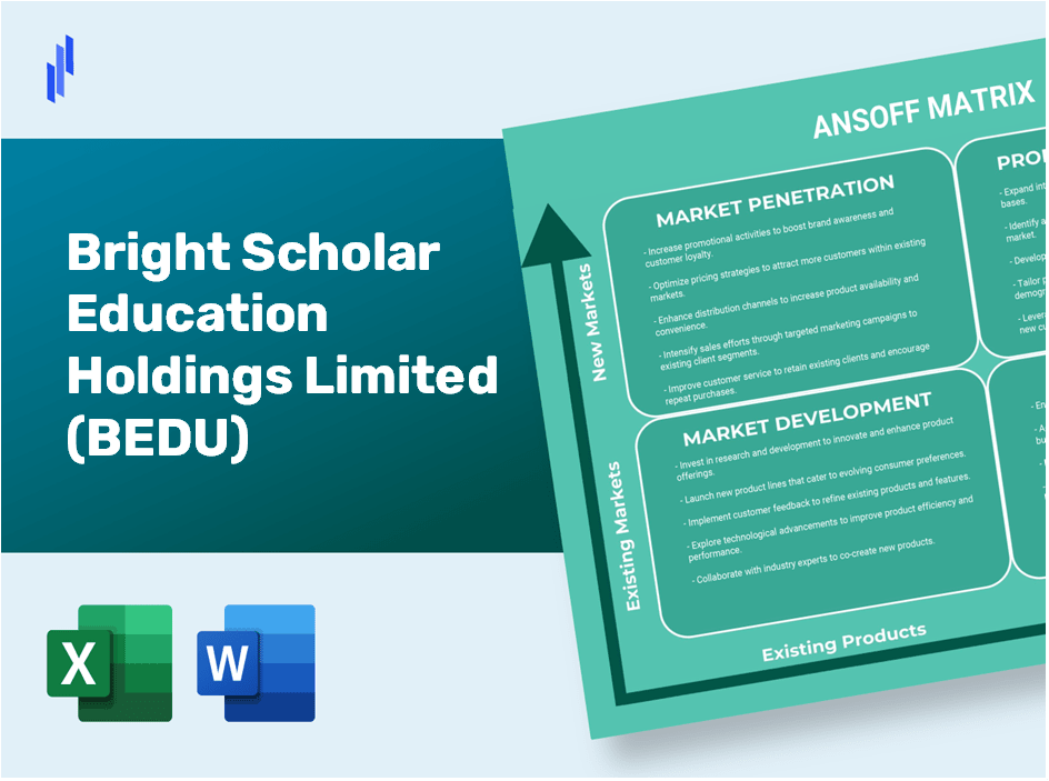 Bright Scholar Education Holdings Limited (BEDU)Ansoff Matrix