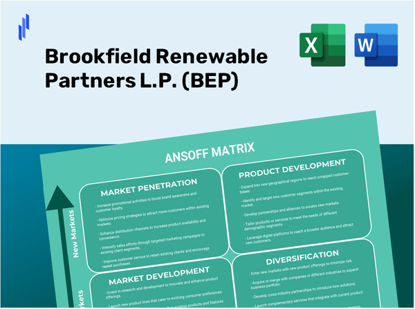 Brookfield Renewable Partners L.P. (BEP)Ansoff Matrix