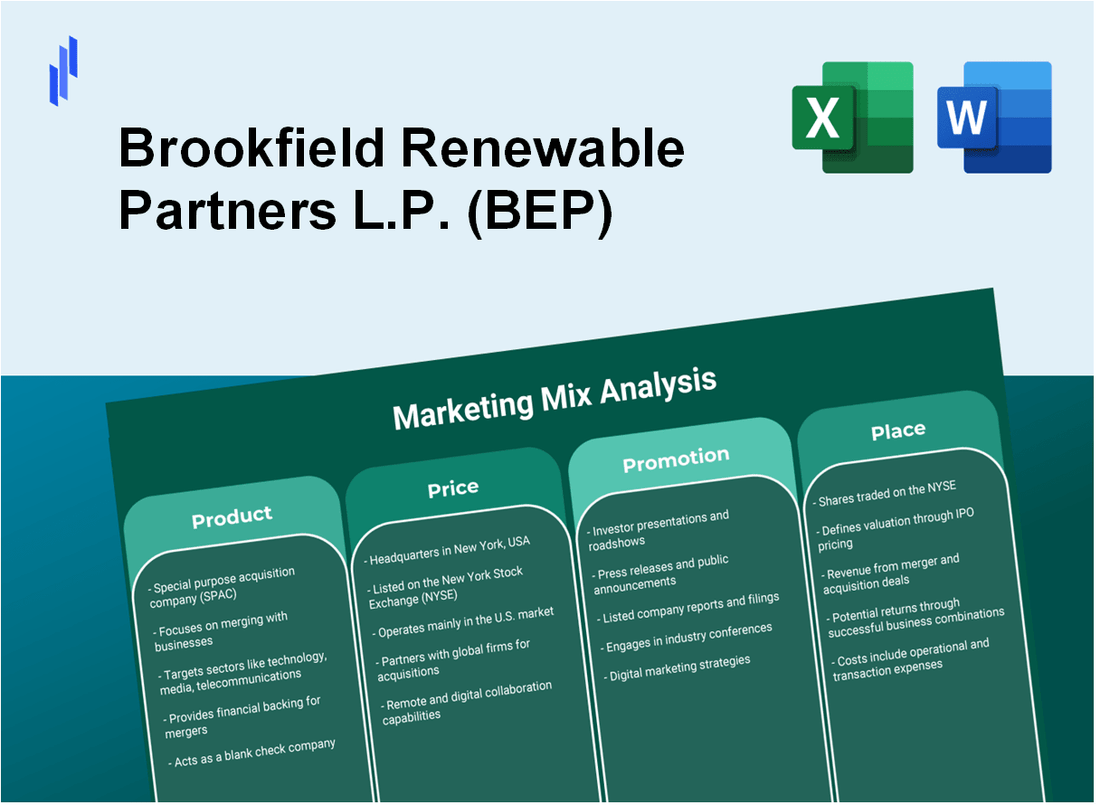 Marketing Mix Analysis of Brookfield Renewable Partners L.P. (BEP)