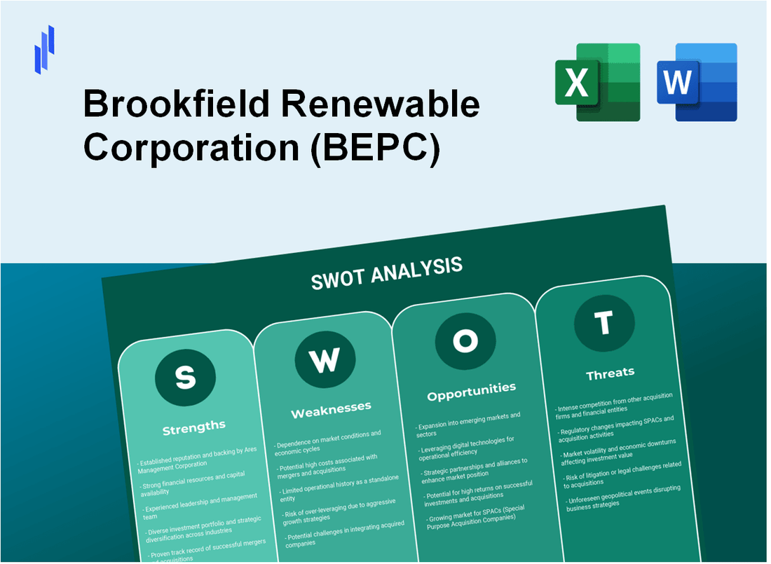 Brookfield Renewable Corporation (BEPC) SWOT Analysis