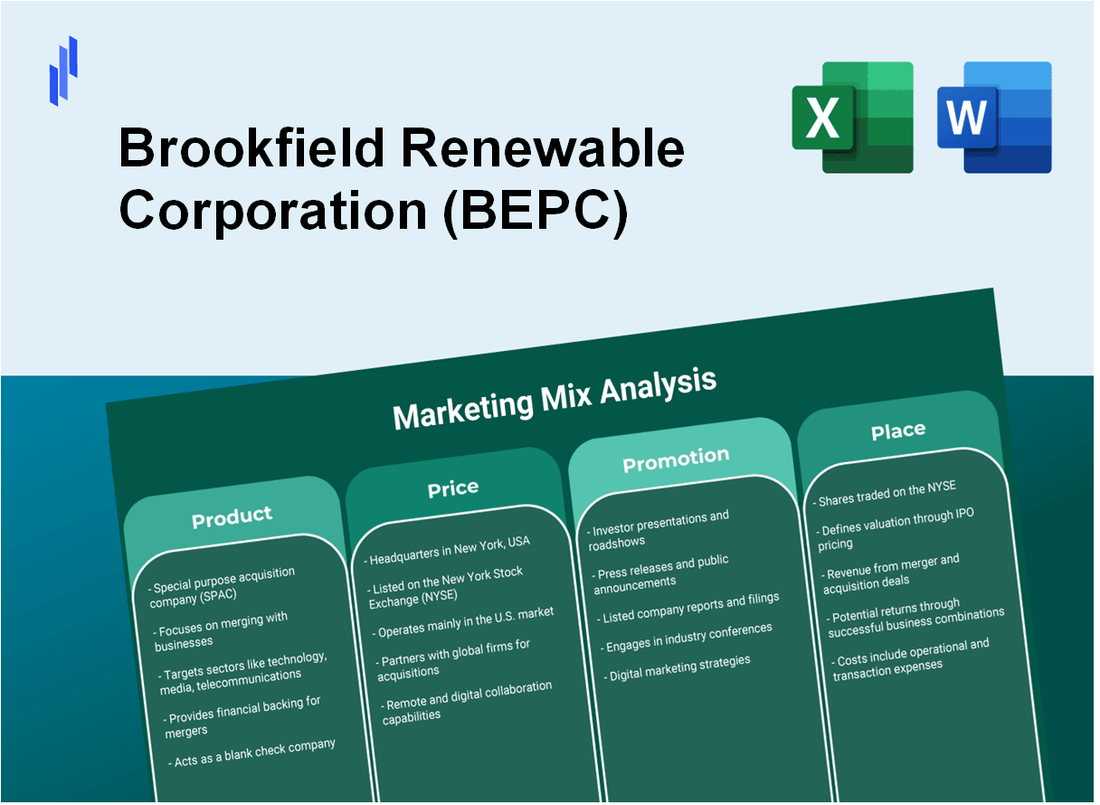 Marketing Mix Analysis of Brookfield Renewable Corporation (BEPC)