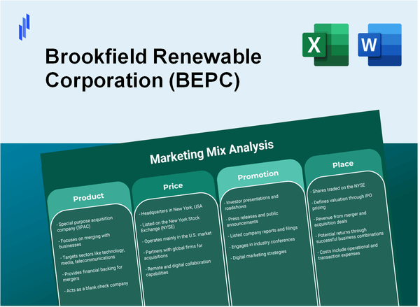 Marketing Mix Analysis of Brookfield Renewable Corporation (BEPC)