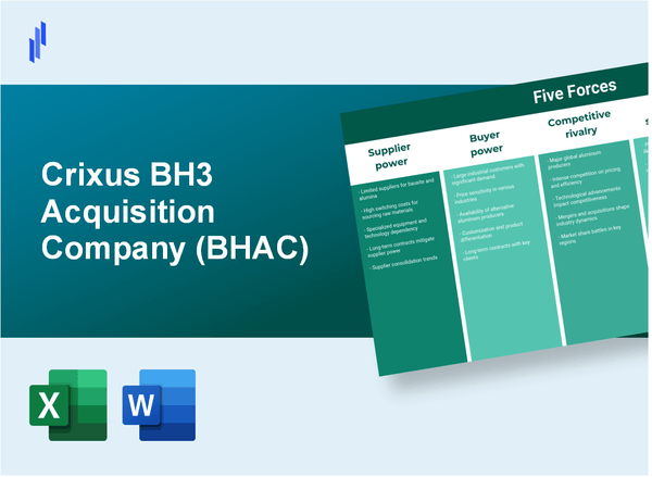 What are the Porter’s Five Forces of Crixus BH3 Acquisition Company (BHAC)?