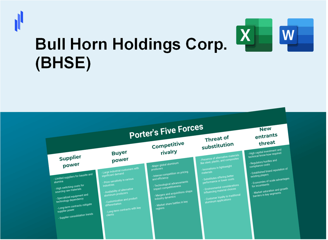 What are the Porter’s Five Forces of Bull Horn Holdings Corp. (BHSE)?