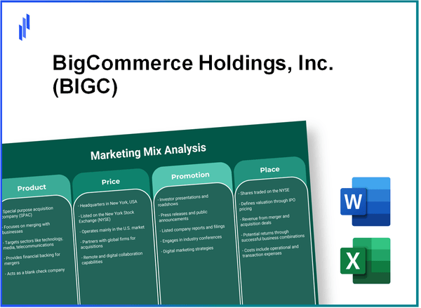 Marketing Mix Analysis of BigCommerce Holdings, Inc. (BIGC)