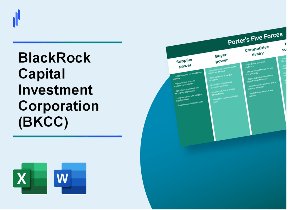 What are the Porter’s Five Forces of BlackRock Capital Investment Corporation (BKCC)?