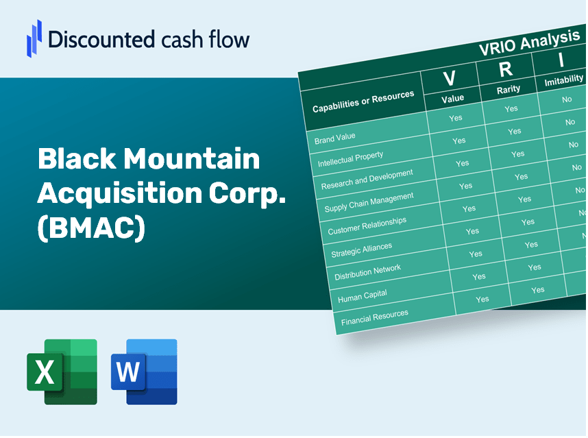 Black Mountain Acquisition Corp. (BMAC): VRIO Analysis [10-2024 Updated]