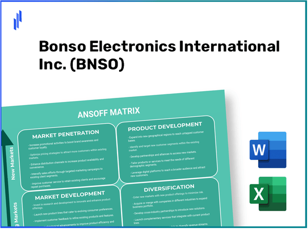 Bonso Electronics International Inc. (BNSO)Ansoff Matrix