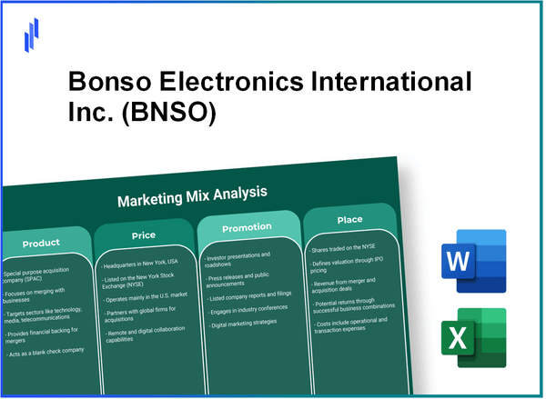 Marketing Mix Analysis of Bonso Electronics International Inc. (BNSO)