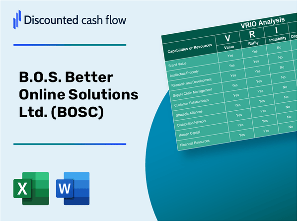 B.O.S. Better Online Solutions Ltd. (BOSC): VRIO Analysis [10-2024 Updated]