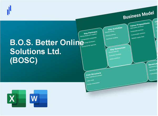 B.O.S. Better Online Solutions Ltd. (BOSC): Business Model Canvas