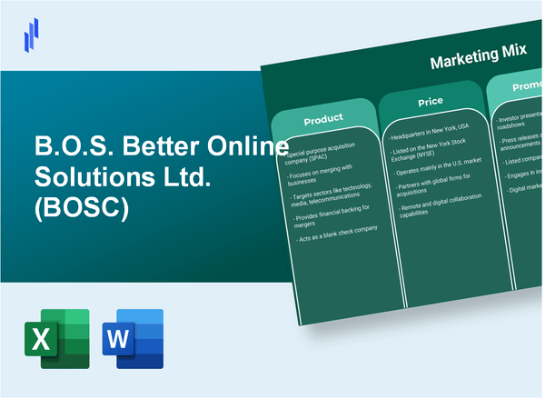 Marketing Mix Analysis of B.O.S. Better Online Solutions Ltd. (BOSC)