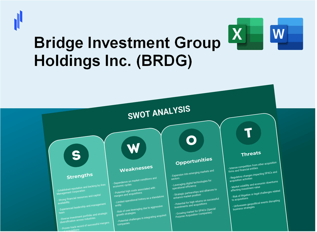 Bridge Investment Group Holdings Inc. (BRDG) SWOT Analysis