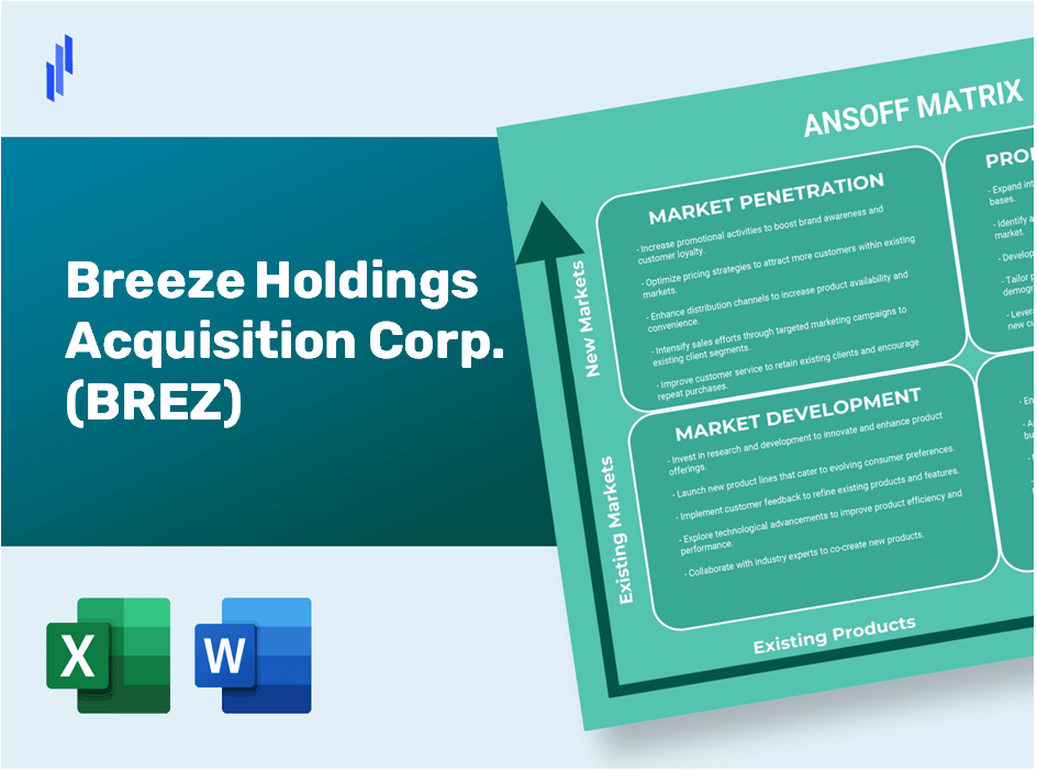 Breeze Holdings Acquisition Corp. (BREZ)Ansoff Matrix