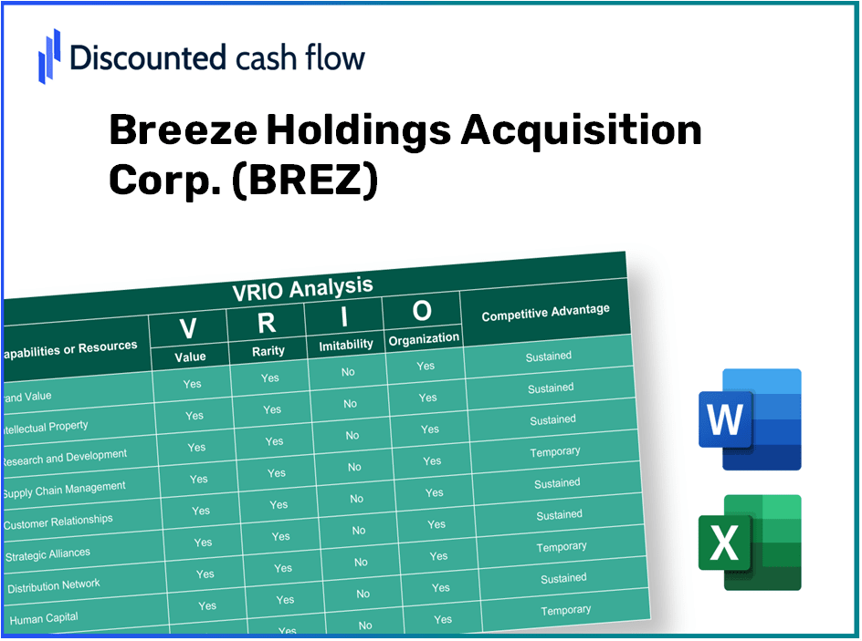 Breeze Holdings Acquisition Corp. (BREZ): VRIO Analysis [10-2024 Updated]