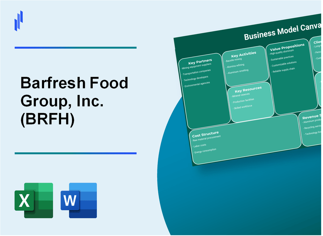 Barfresh Food Group, Inc. (BRFH): Business Model Canvas