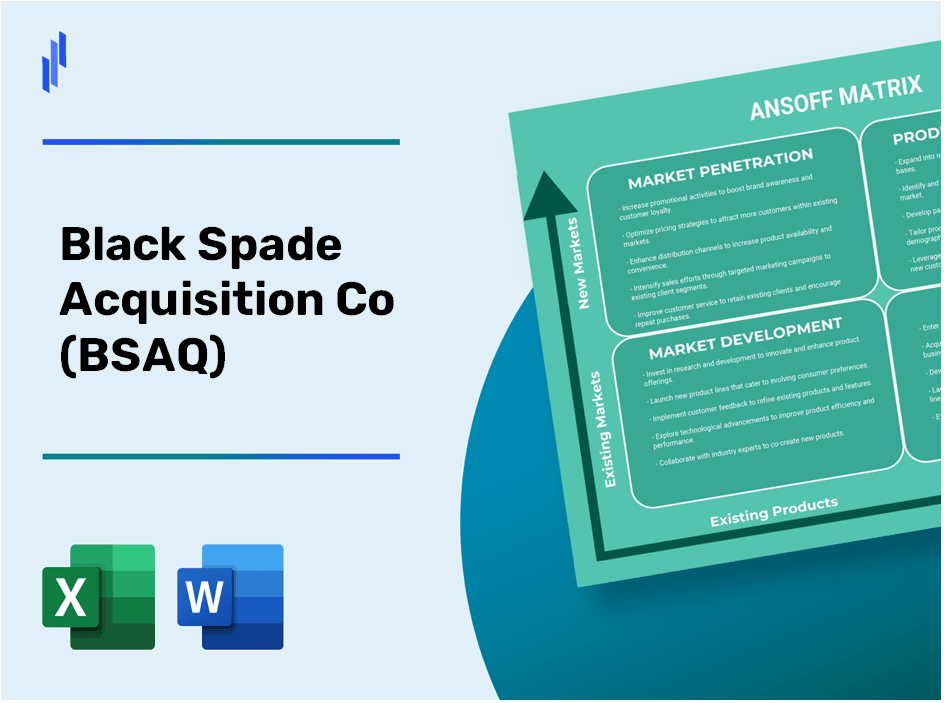 Black Spade Acquisition Co (BSAQ)Ansoff Matrix