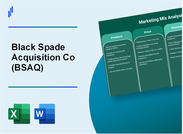 Marketing Mix Analysis of Black Spade Acquisition Co (BSAQ)