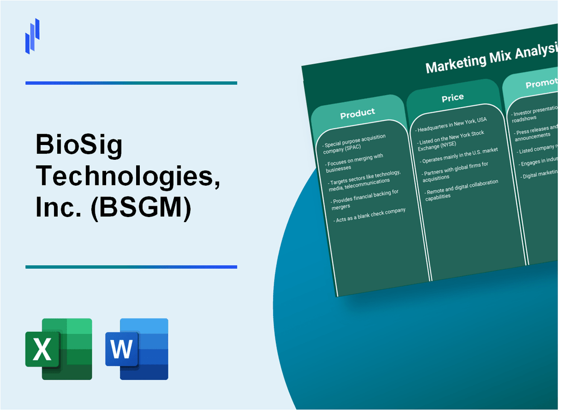 Marketing Mix Analysis of BioSig Technologies, Inc. (BSGM)