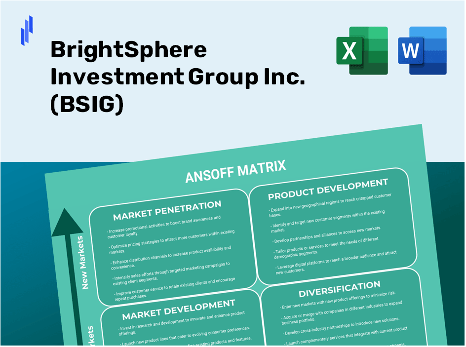 BrightSphere Investment Group Inc. (BSIG)Ansoff Matrix