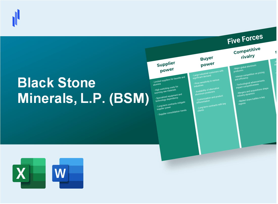 What are the Porter’s Five Forces of Black Stone Minerals, L.P. (BSM)?