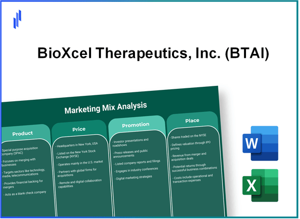 Marketing Mix Analysis of BioXcel Therapeutics, Inc. (BTAI)