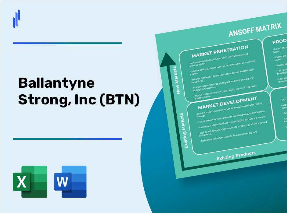 Ballantyne Strong, Inc (BTN)Ansoff Matrix