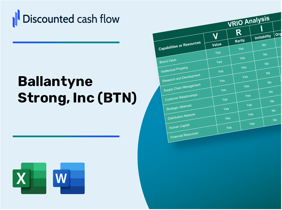 Ballantyne Strong, Inc (BTN): VRIO Analysis [10-2024 Updated]