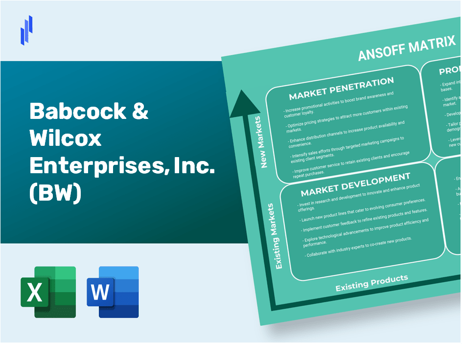 Babcock & Wilcox Enterprises, Inc. (BW)Ansoff Matrix