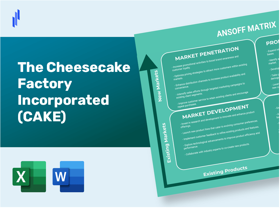 The Cheesecake Factory Incorporated (CAKE)Ansoff Matrix