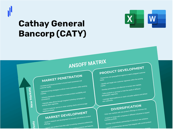 Cathay General Bancorp (CATY)Ansoff Matrix