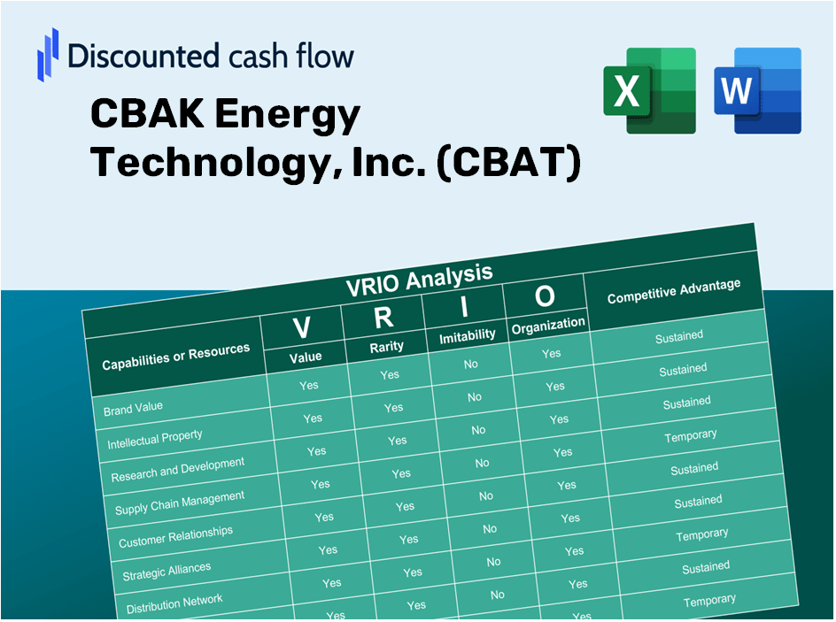 CBAK Energy Technology, Inc. (CBAT): VRIO Analysis [10-2024 Updated]