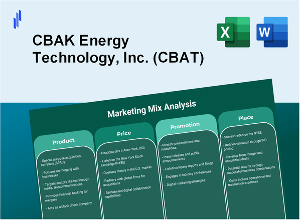 Marketing Mix Analysis of CBAK Energy Technology, Inc. (CBAT)