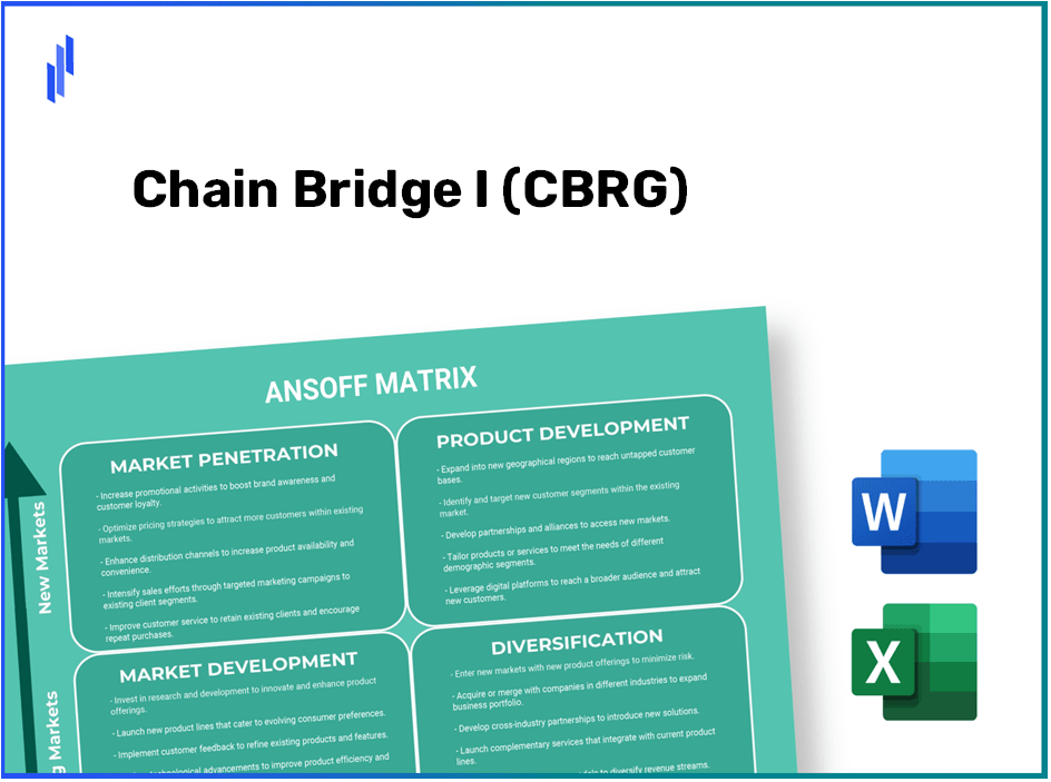 Chain Bridge I (CBRG)Ansoff Matrix