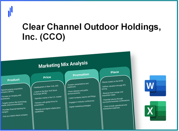 Marketing Mix Analysis of Clear Channel Outdoor Holdings, Inc. (CCO)