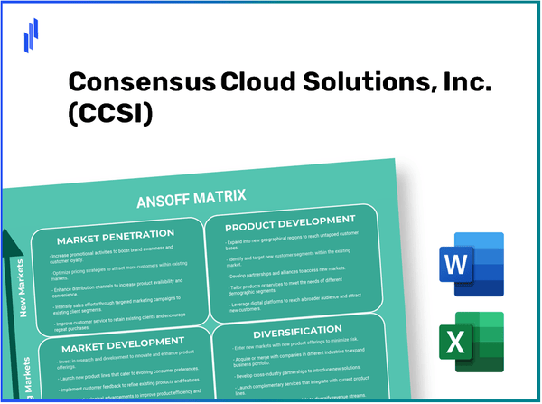 Consensus Cloud Solutions, Inc. (CCSI)Ansoff Matrix