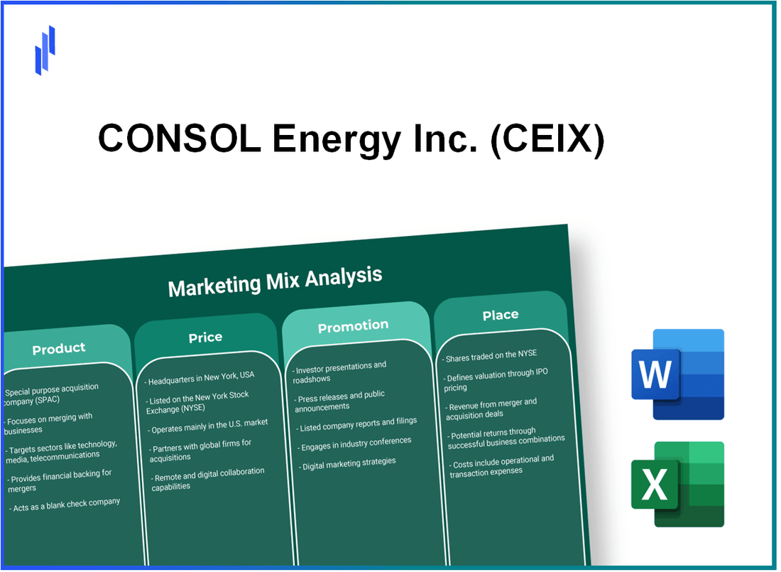 Marketing Mix Analysis of CONSOL Energy Inc. (CEIX)