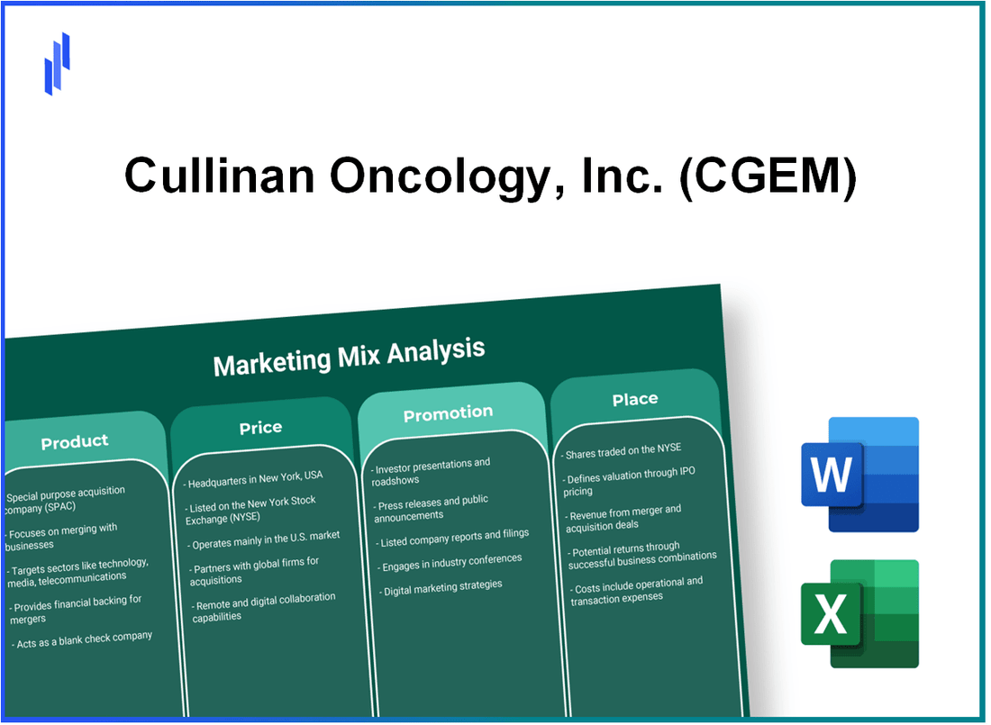 Marketing Mix Analysis of Cullinan Oncology, Inc. (CGEM)