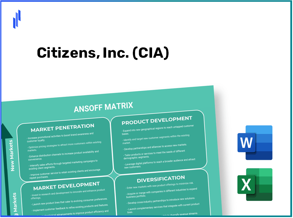 Citizens, Inc. (CIA)Ansoff Matrix