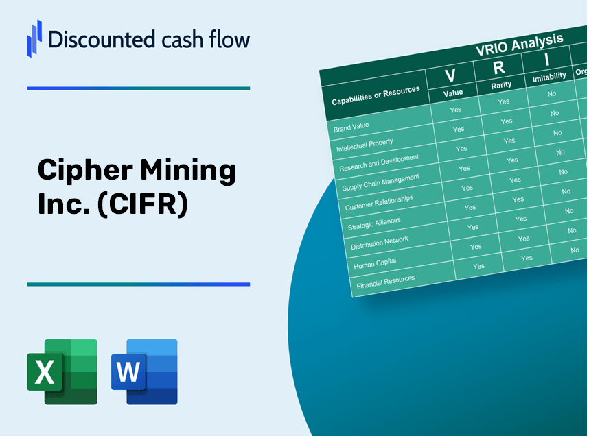 Cipher Mining Inc. (CIFR): VRIO Analysis [10-2024 Updated]