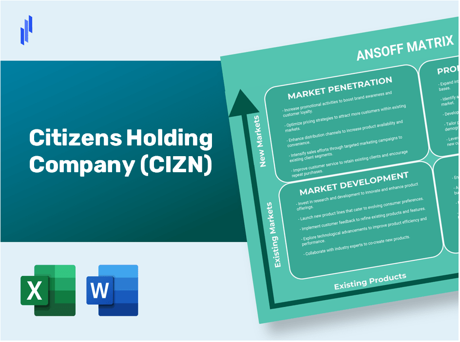 Citizens Holding Company (CIZN)Ansoff Matrix