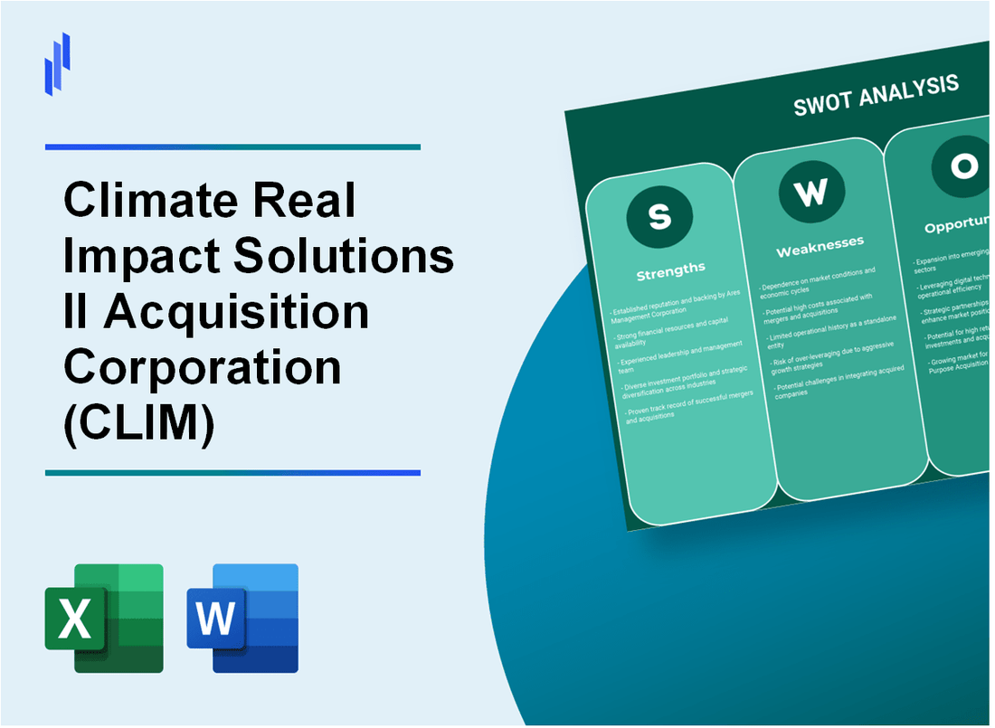 Climate Real Impact Solutions II Acquisition Corporation (CLIM) SWOT Analysis