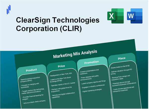 Marketing Mix Analysis of ClearSign Technologies Corporation (CLIR)