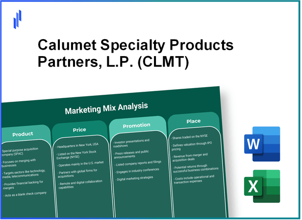 Marketing Mix Analysis of Calumet Specialty Products Partners, L.P. (CLMT)