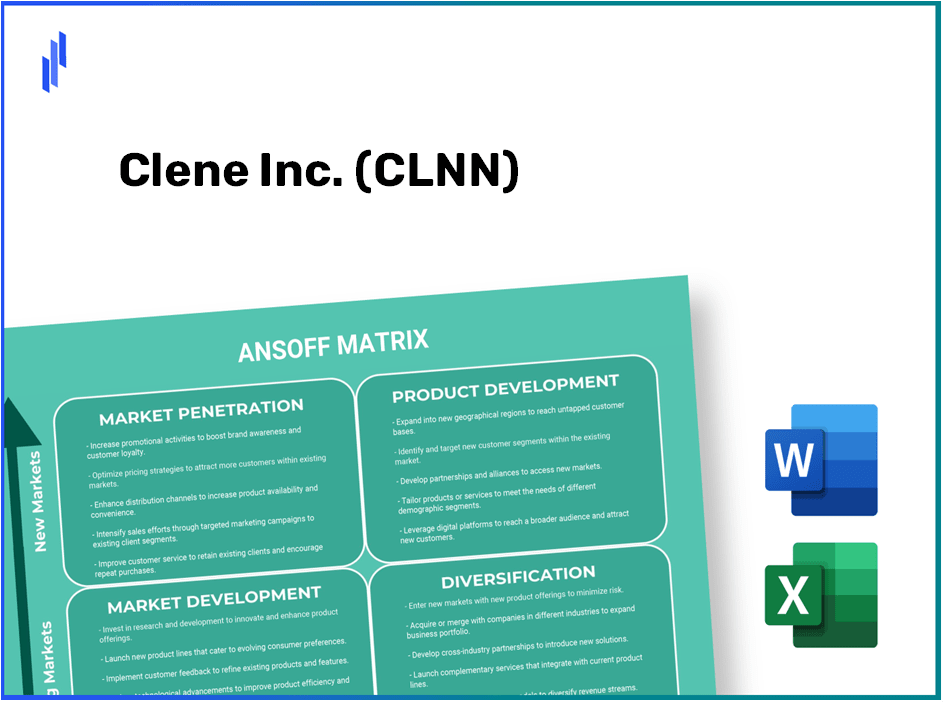 Clene Inc. (CLNN)Ansoff Matrix