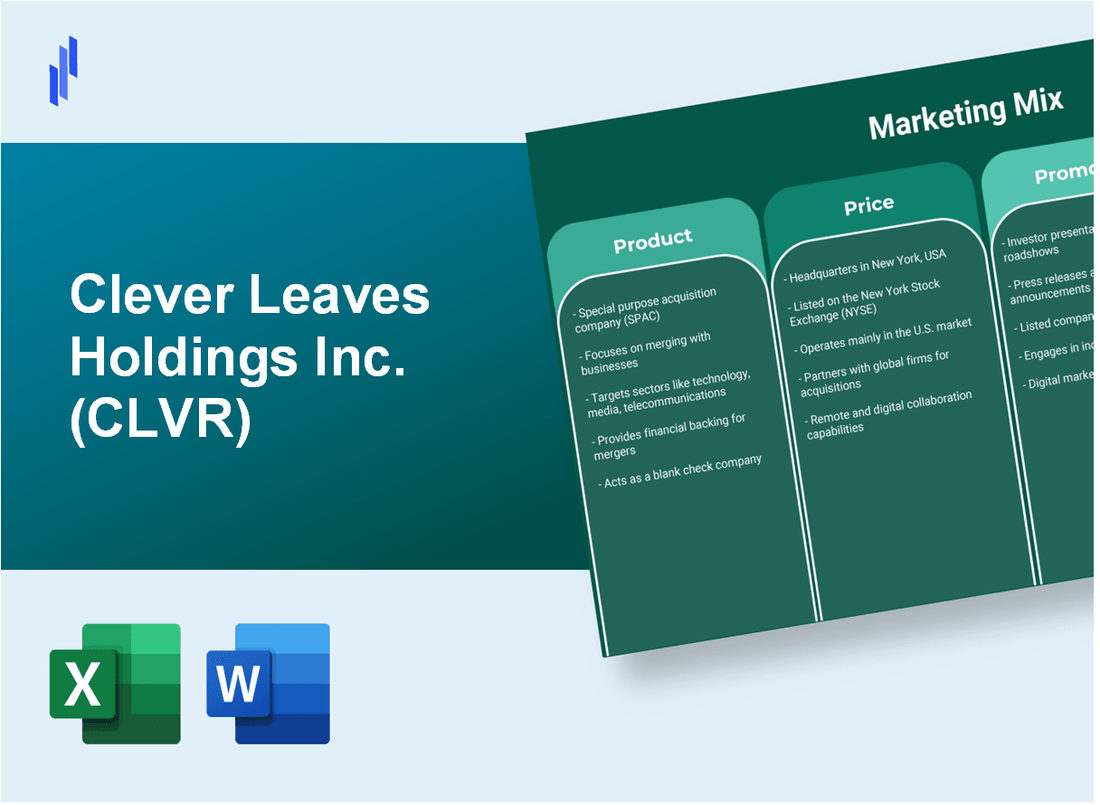 Marketing Mix Analysis of Clever Leaves Holdings Inc. (CLVR)