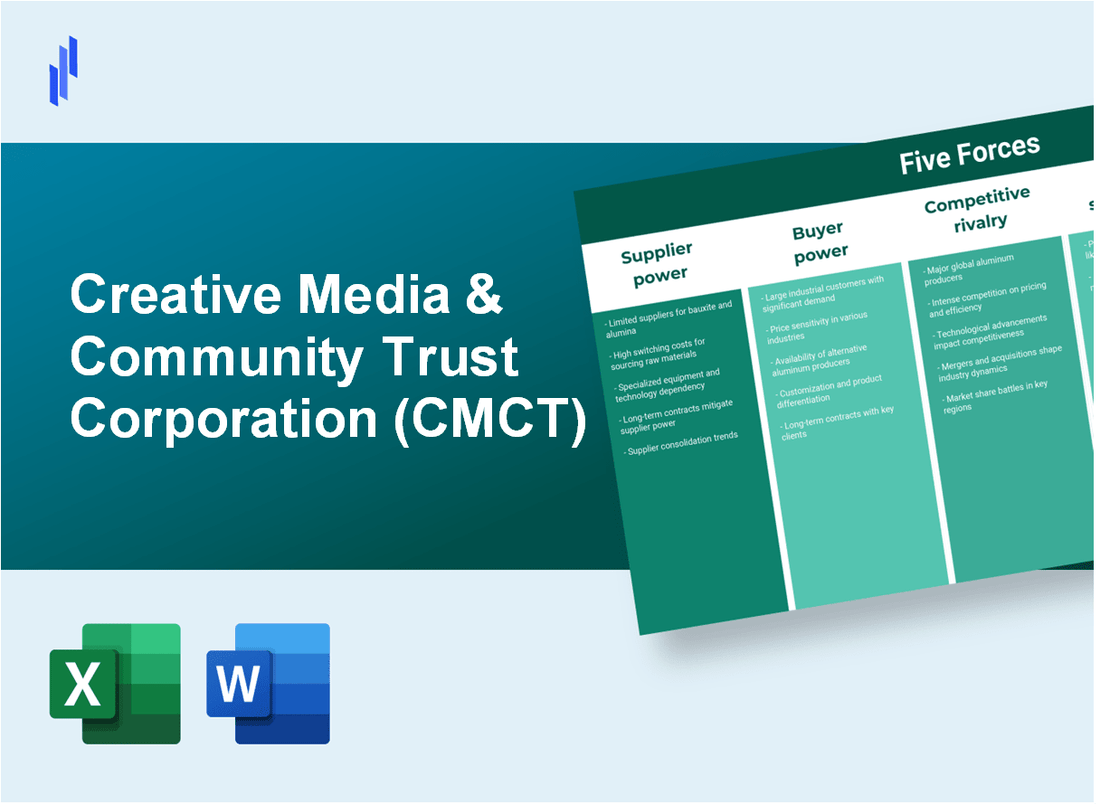 What are the Porter’s Five Forces of Creative Media & Community Trust Corporation (CMCT)?