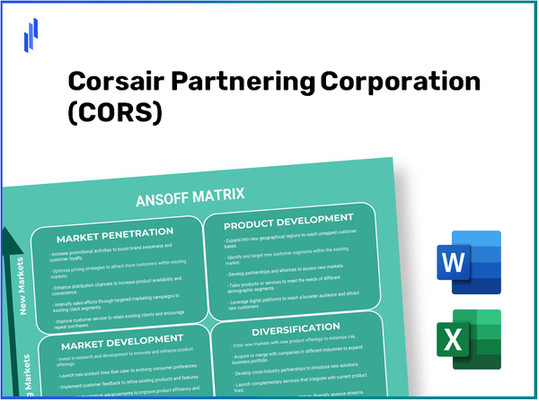 Corsair Partnering Corporation (CORS)Ansoff Matrix