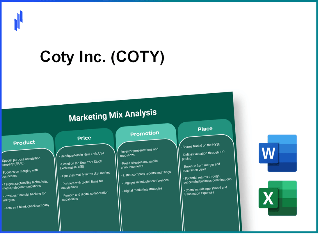 Marketing Mix Analysis of Coty Inc. (COTY)